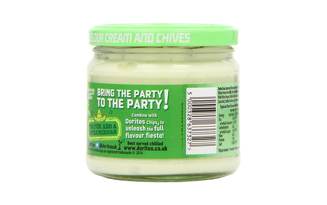 Doritos Cool Sour Cream And Chives   Glass Jar  300 grams